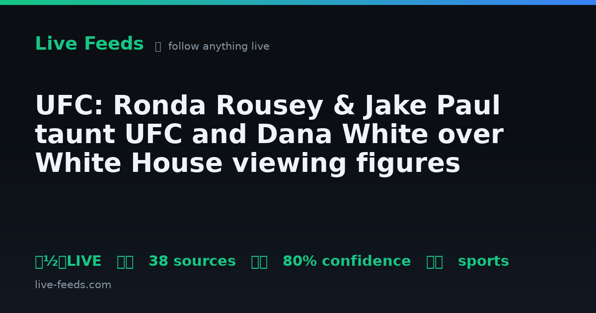 Dana Rouse UFC: Ronda Rousey & Jake Paul taunt UFC and Dana White over White House ...
